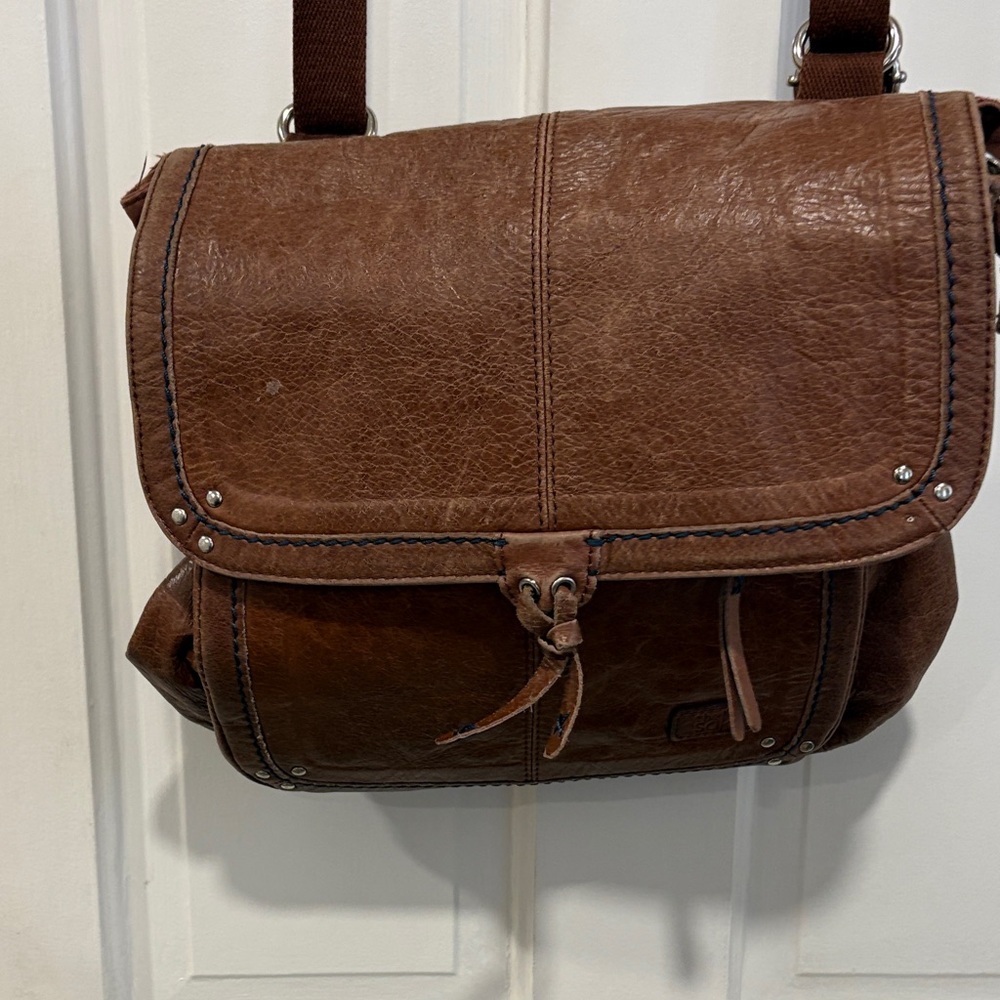 The Sak Ventura Brown Leather Convertible Backpack Crossbody Shoulder Bag - Picture 2 of 8